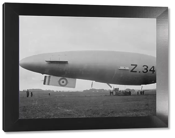 A Sea Scout Zero airship at Anglesey