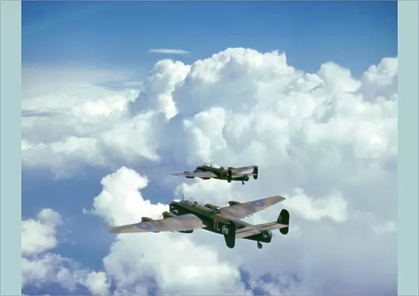 Handley Page Halifax bombers of 35 Squadron