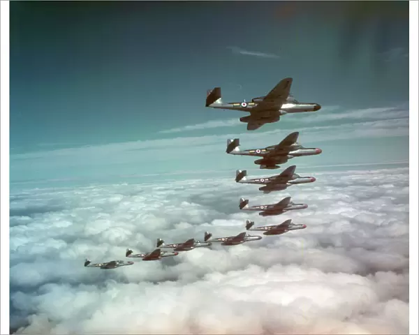 Gloster Meteor NF. 14 aircraft of 152 Squadron, 1955