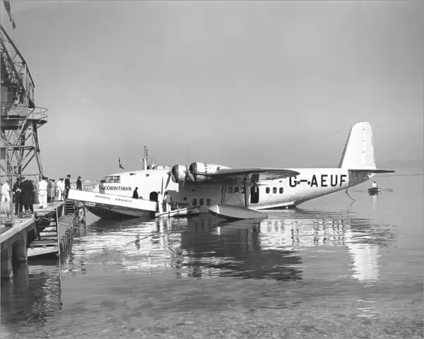 Short C-Class flying boat G-AEUF at Marseilles, 1939