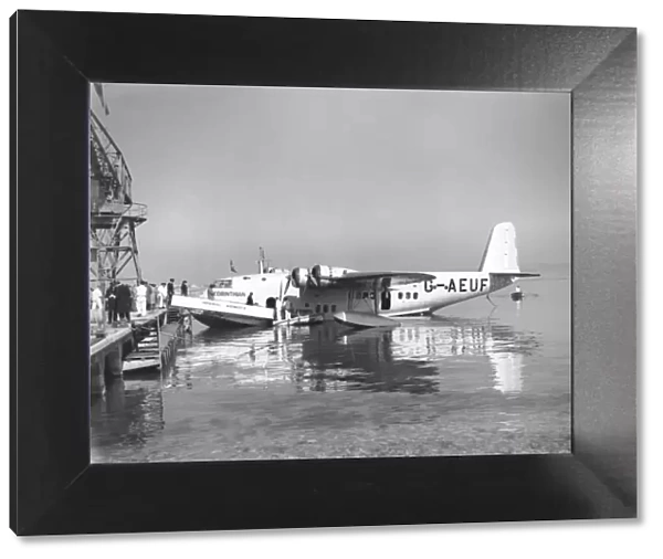 Short C-Class flying boat G-AEUF at Marseilles, 1939