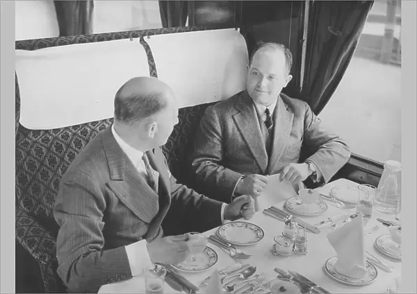Breakfast on a Southern Railway service in the 1930s