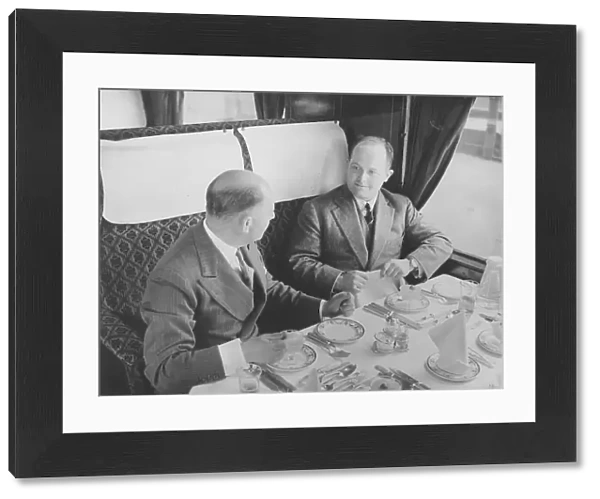 Breakfast on a Southern Railway service in the 1930s