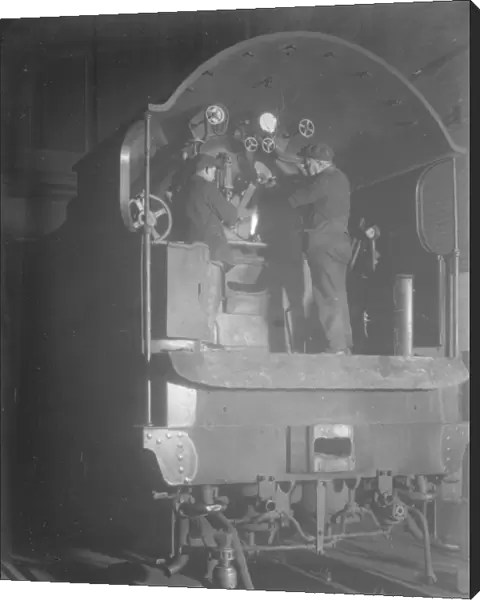 Foot plate repairs to King Arthur engine, 1926