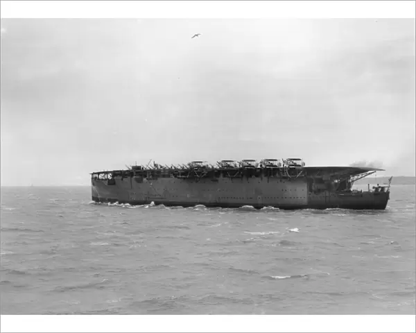 HMS Argus at sea