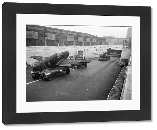 Mustangs entering the Mersey Tunnel