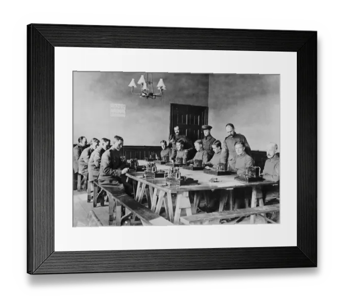 Framed Print : Morse training
