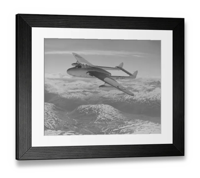 Framed Print : De Havilland Vampire