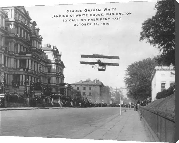 Claude Grahame White landing in Washington, DC