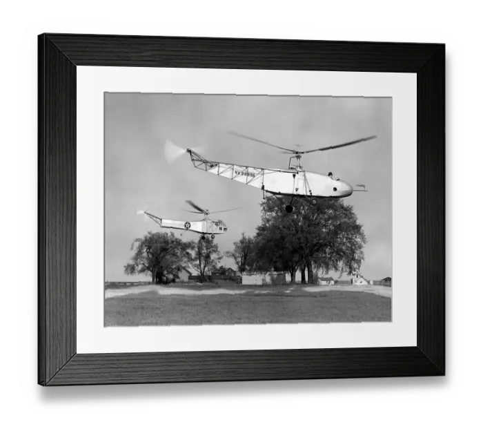 Framed Print : Sikorsky VS-300 and XR-4 Hoverfly Framed Print : Sikorsky VS-300 and XR-4 Hoverfly