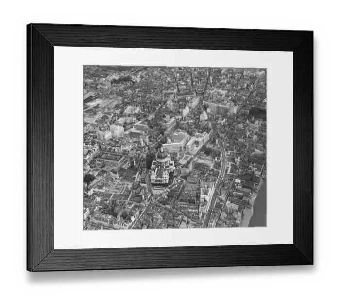 Framed Print : The City of London, August 1957 Framed Print : The City of London, August 1957