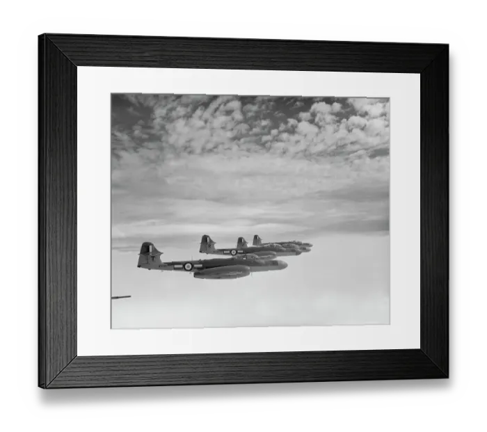 Framed Print : Gloster Meteor NF. 14 aircraft of 152 Squadron, 1955 Framed Print : Gloster Meteor NF. 14 aircraft of 152 Squadron, 1955