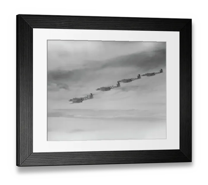 Framed Print : Gloster Meteor NF. 14 aircraft of 152 Squadron, 1955