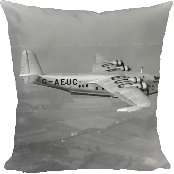 Short C- Class flying boat G-AEUC in flight, 1937