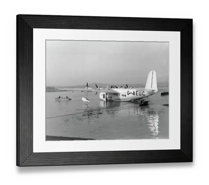 Framed Print : Short C- Class flying boat G-AEUC Framed Print : Short C- Class flying boat G-AEUC