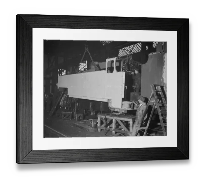 Framed Print : Locomotive building, Eastleigh 16 December 1931