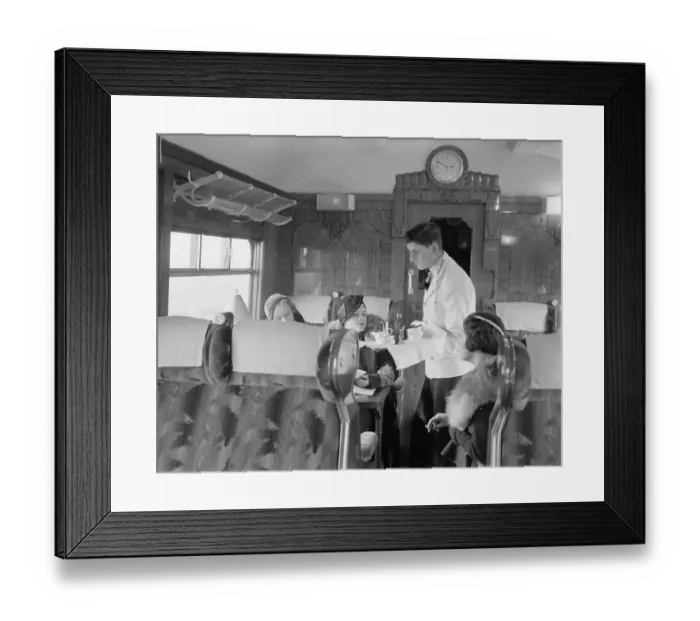 Framed Print : Brighton Line electric coaches, 15 February 1933