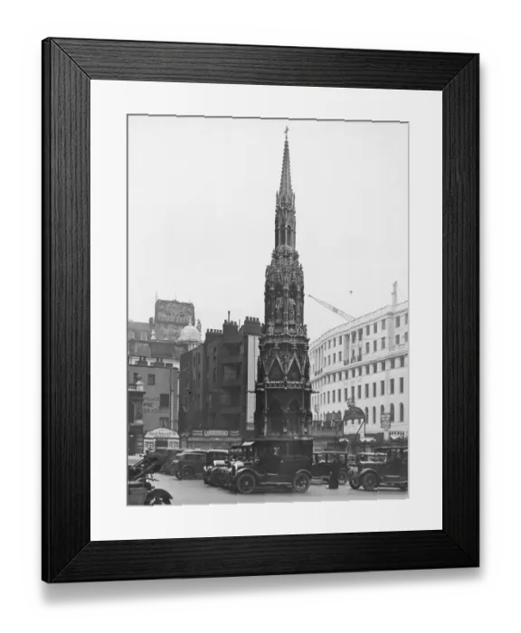 Framed Print : The replica of the Charing Cross in the station forecourt Framed Print : The replica of the Charing Cross in the station forecourt