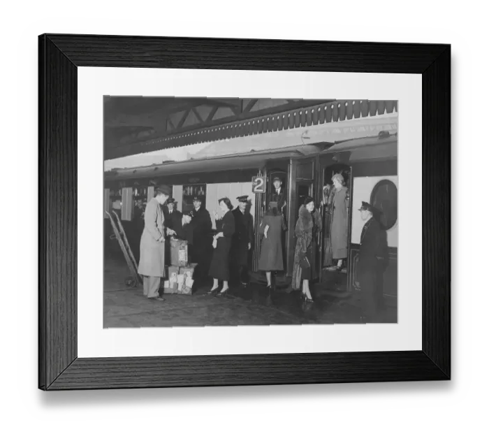 Framed Print : Pullman passengers
