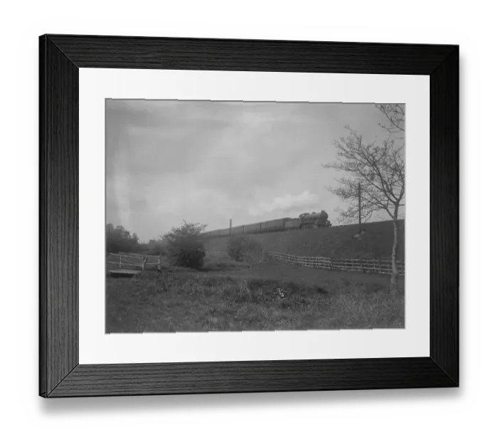 Framed Print : 4-6-0 738 with train Framed Print : 4-6-0 738 with train