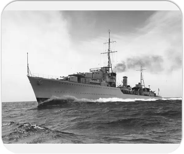 HMS Afridi. Tribal Class destroyer HMS Afridi