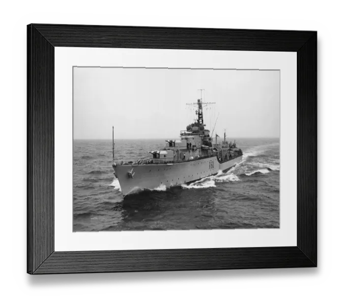 Framed Print : HMS Sluys, 1947
