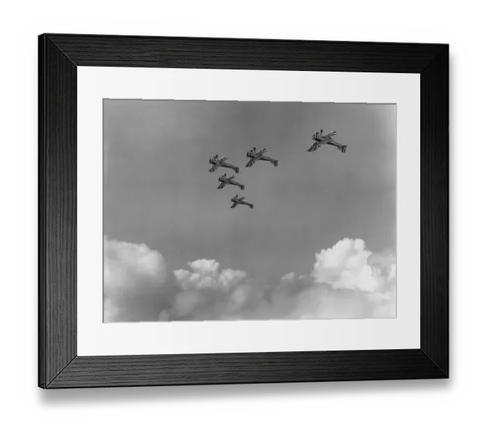 Framed Print : Avro Tutor aircraft of the CFS