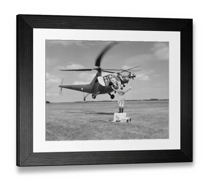 Framed Print : Sikorsky Hoverfly II helicopters dressed up as elephants