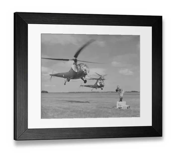 Framed Print : Sikorsky Hoverfly II helicopters dressed up as elephants