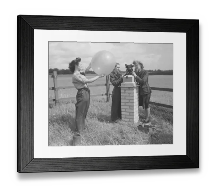 Framed Print : Meteorologists, August 1946 Framed Print : Meteorologists, August 1946