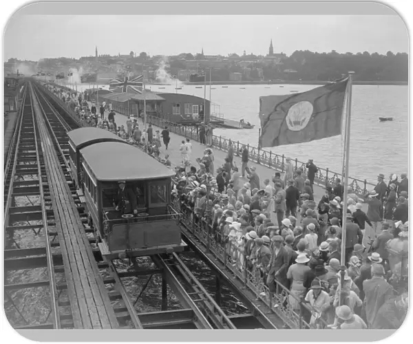 Ryde Pier during the visit of the Prince of Wales, 1926