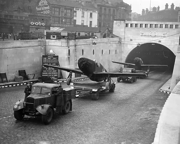 Mustangs leaving the Mersey Tunnel