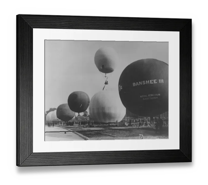 Framed Print : A Balloon race