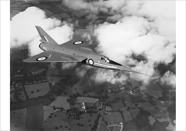 Fairey Delta 2, holder of the world air speed record, SBAC Show Farnborough September 1958