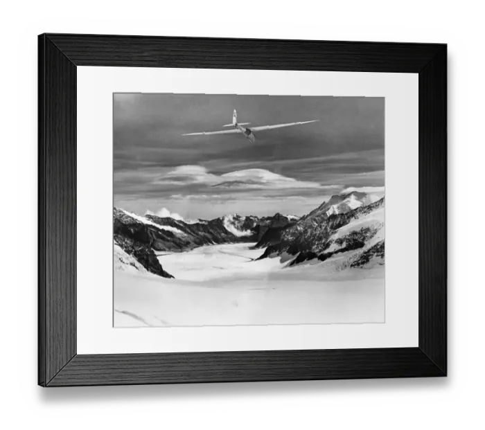 Framed Print : Gliding in the Alps
