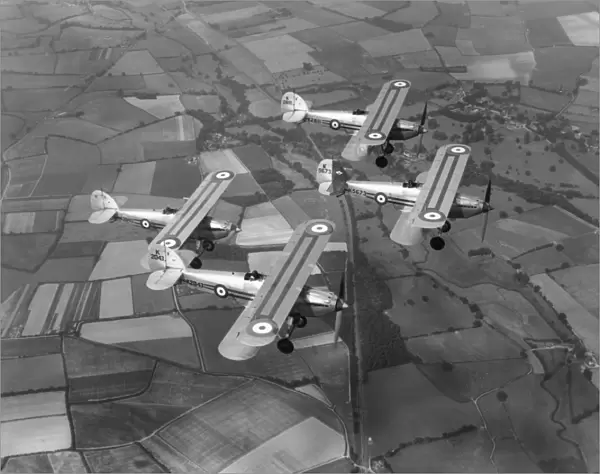 Hawker Fury I aircraft of 1 Squadron, RAF Tangmere 1937