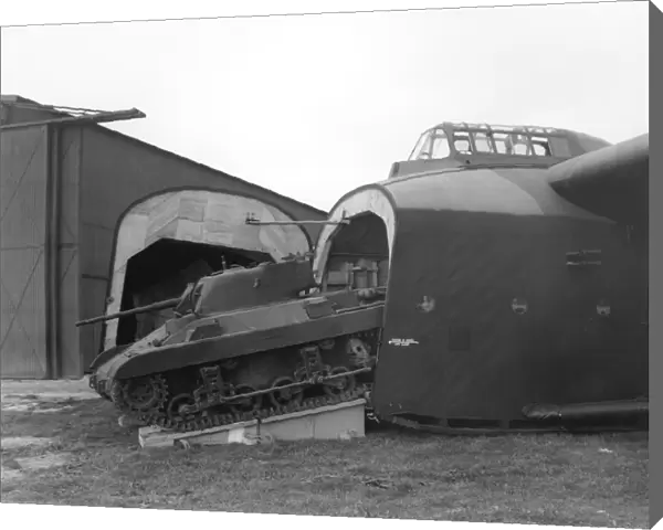M22 Locust tank. A M22 Locust tank partially in a General Aircraft Hamilcar glider