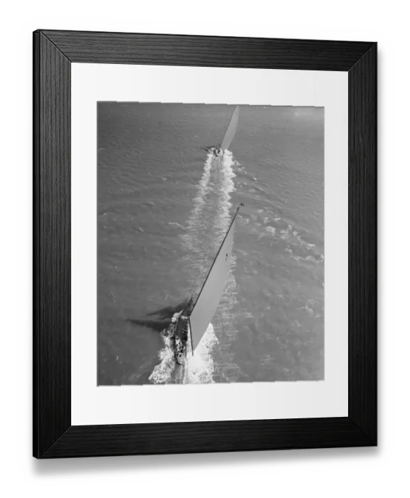 Framed Print : Britannia. A J Class yacht leads Britannia, Cowes 1934 Framed Print : Britannia. A J Class yacht leads Britannia, Cowes 1934
