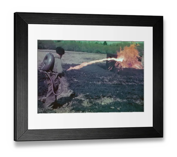 Framed Print : Flamethrower Framed Print : Flamethrower