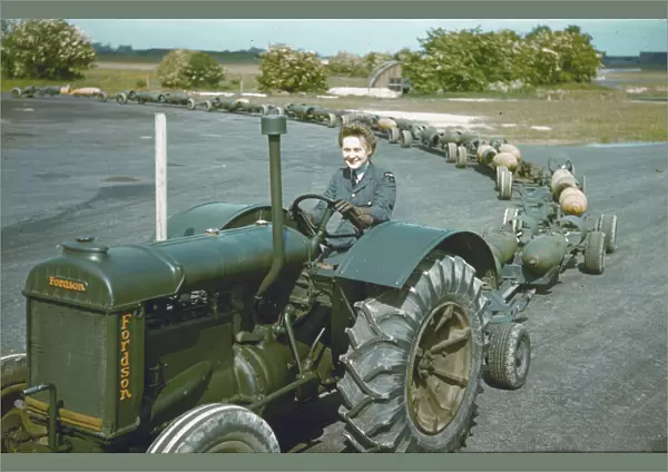 WAAF tractor driver