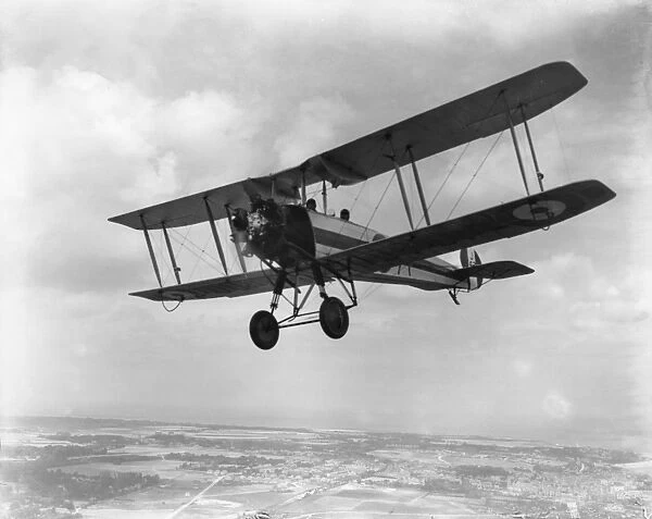 Avro 504N of Oxford University Air Squadron over the Kent coast, 1929