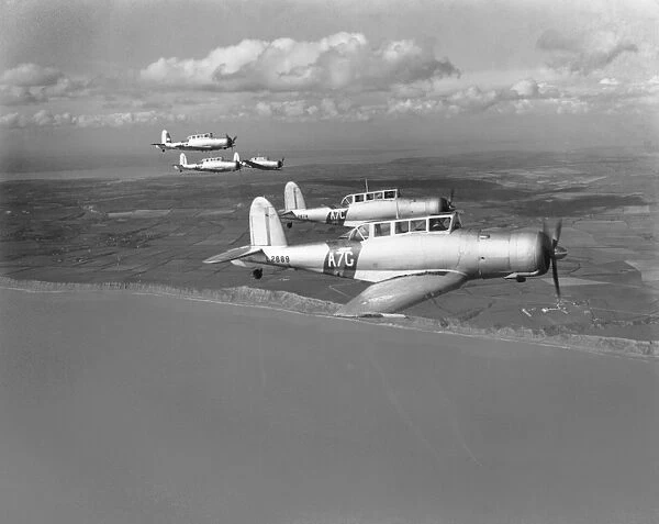 Blackburn Skua II aircraft of 803 Squadron in flight 1939