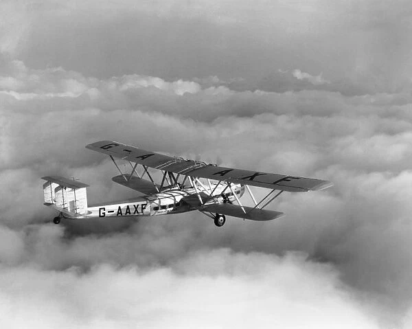 Handley Page HP.42E (G-aXF) of Imperial Airways in flight after leaving