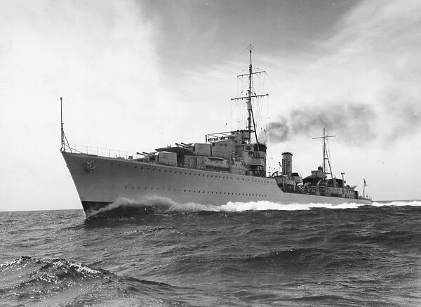 HMS Afridi. Tribal Class destroyer HMS Afridi
