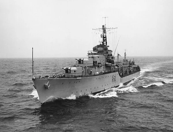 HMS Sluys, 1947. Battle Class destroyer HMS Sluys