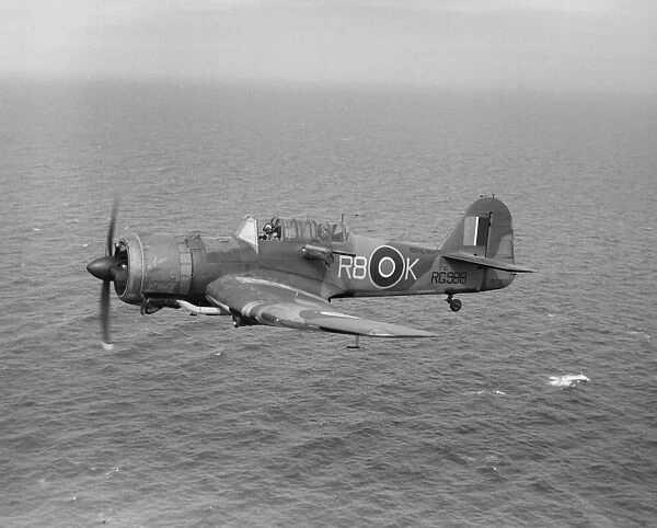 Miles Martinet TT.1 of 776 Squadron Fa in flight over the sea, Ronaldsway, 25 August 1945