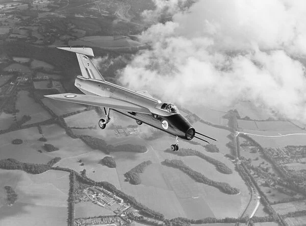 Short SB.5. Short SB5 (WG768) in flight, SBAC Show Farnborough 1953