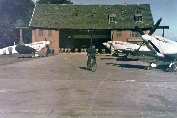 Spitfires of 16 Squadron at Melsbroek