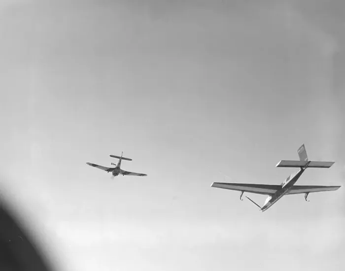 Framed Print : A Winged Target towed by a Martinet TT. 1