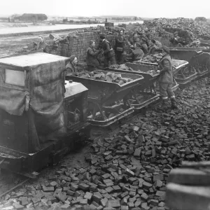 Airfield construction in Holland, 1944